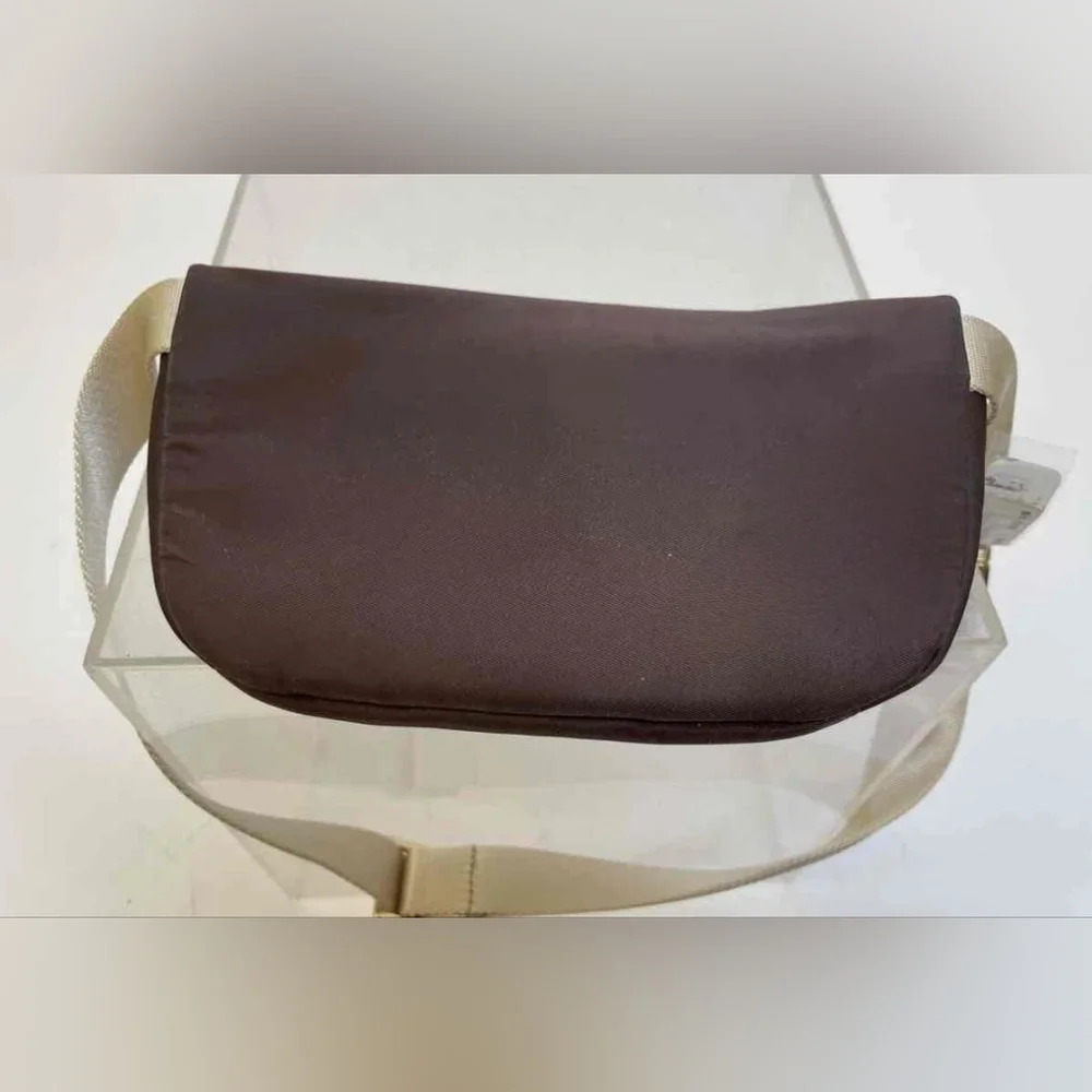 Michael Kors MK Designer Nylon Brown Belt Fanny Bag Pack Brown Tan - Picture 9 of 10